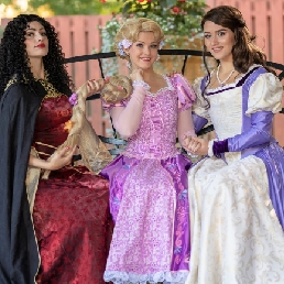 Prinses Rapunzel op bezoek