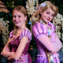 Prinses Rapunzel op bezoek