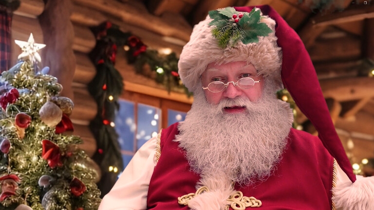 Karakter/Verkleed Oude Pekela  (NL) Kerstwens of groet van de echte Kerstman