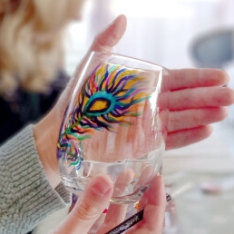  Painting wine glasses