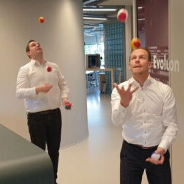 Corporate juggling workshop