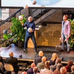 Corporate juggling show