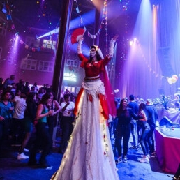 Dias de los muertos stilt walkers