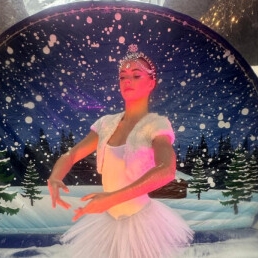 Ballerina in the Giant Snowball