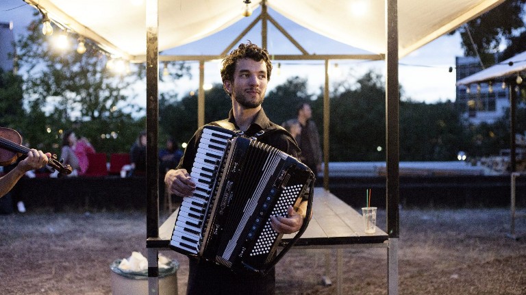 Accordeonist Robin El-Hage