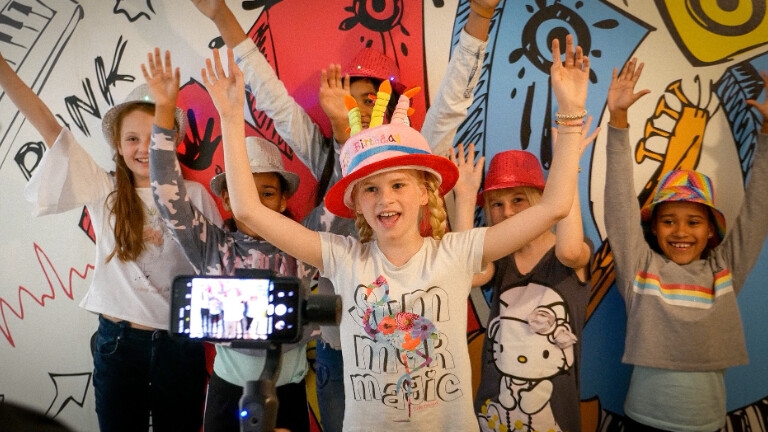 Kinderfeestje muziekstudio & videoclip