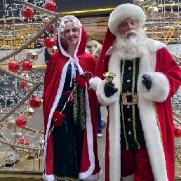 Karakter/Verkleed Hoevelaken  (NL) Kerstman & elf bezoek lang