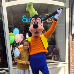 Karakter/Verkleed Hoevelaken  (NL) Goofy op bezoek kort