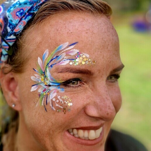 Schminker Tilburg  (NL) Festival schmink en Bling met Glitters