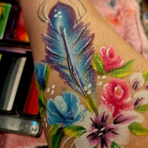 Schminker Tilburg  (NL) Festival schmink en Bling met Glitters