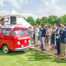 Drive-in show Zwolle  (NL) DJ Big Blender with Volkswagen DJ van