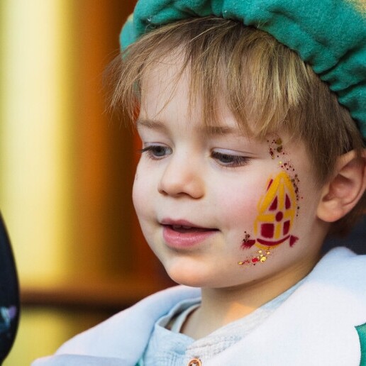 Face painting corner - Sinterklaas theme