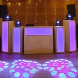 Dazzling corporate party with DJ show