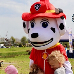 Karakter/Verkleed Beesd  (NL) Knuffelige Paw Patrol Marshall mascotte