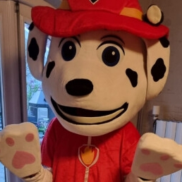 Knuffelige Paw Patrol Marshall mascotte