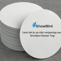 Kunstenaar Rijswijk  (Zuid Holland)(NL) Showbird bierviltjes