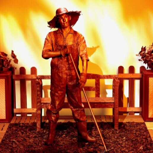 Animatie Rotterdam  (NL) Levend Standbeeld 'H.J. de Tuinman'