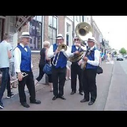 Construction workers walking orchestra