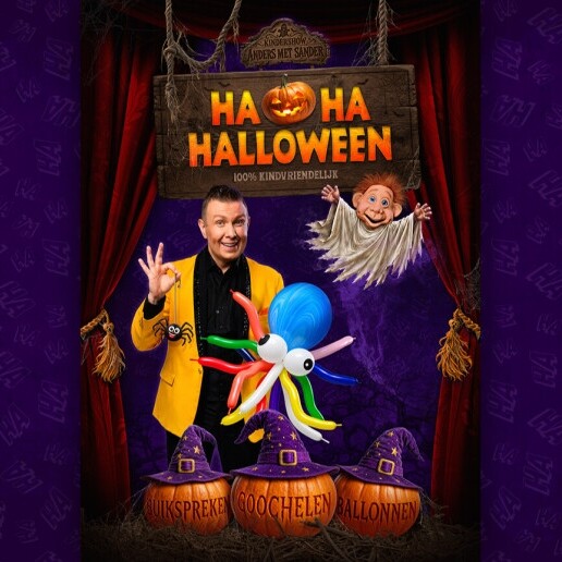 Kindervoorstelling Arnhem  (NL) Ha Ha Halloween (show voor kinderen)