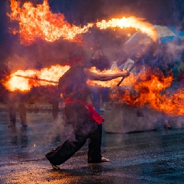 Stuntshow Rotterdam  (NL) Samoerai Vuurshow