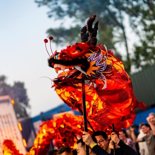 Event show Rotterdam  (NL) LED Drakendans