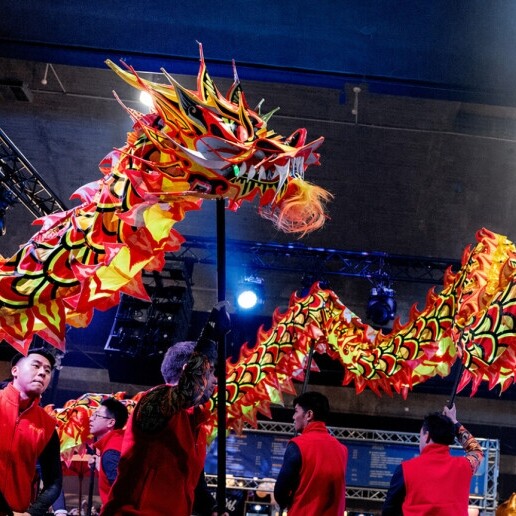 Event show Rotterdam  (NL) LED Drakendans