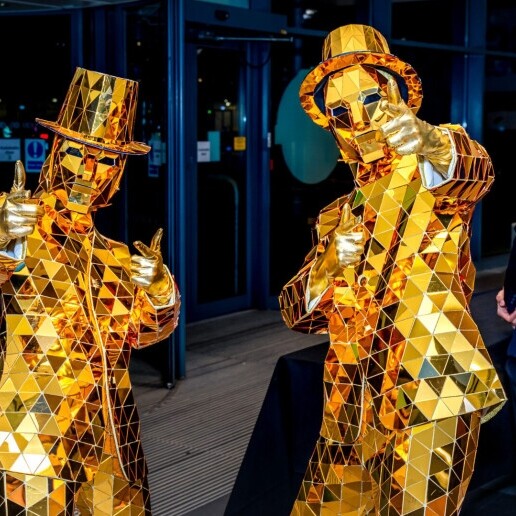 Danser Rotterdam  (NL) Kerst Mirror Dansers