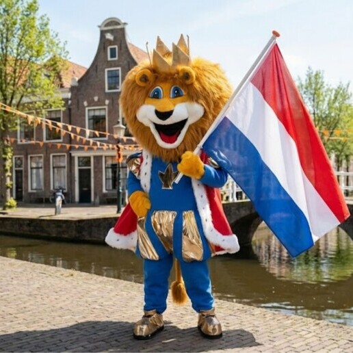 Karakter/Verkleed Rotterdam  (NL) Koningsdag Leeuw Mascotte
