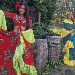 Vrolijke Gipsy Hostesses ontvangst