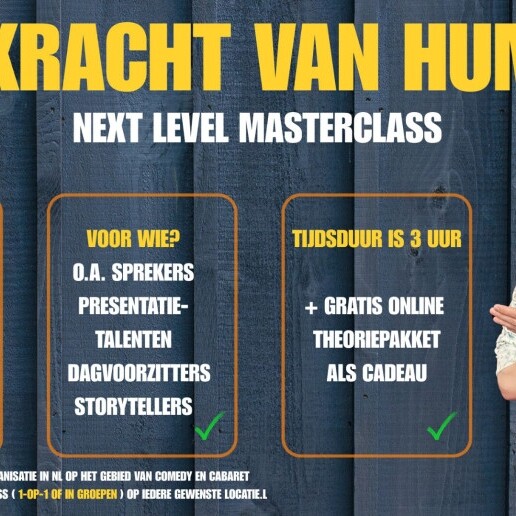 Trainer/Workshop Veenendaal  (NL) MASTER CLASS WORKSHOP THE POWER OF HUMOR