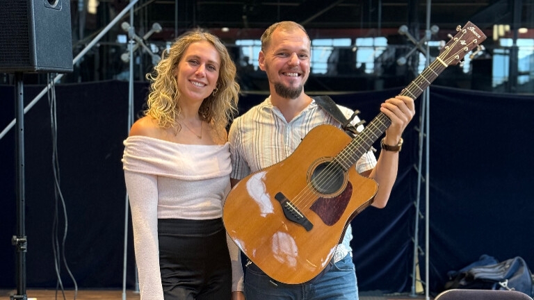 Akoestisch duo Kim en Daan