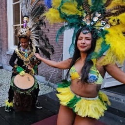 Samba danser en danseres show