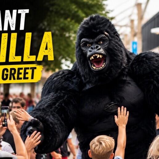 Character/Mascott Kampen  (NL) Giant Gorilla Meet & Greet