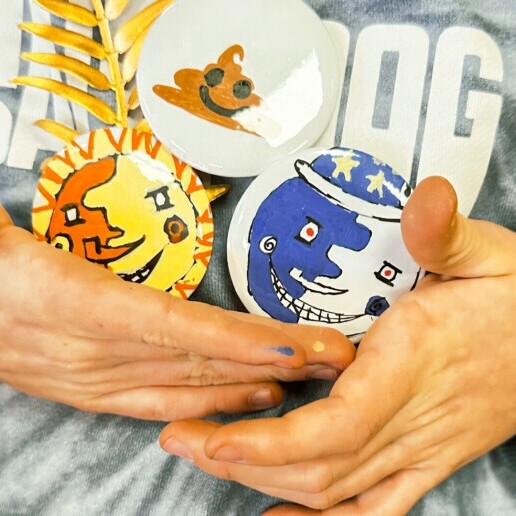 Kids show Hattem  (NL) Buttons Making Workshop - Your Own Stat