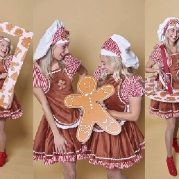 Thematische hostess - Gingerbread girls