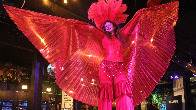 Stilt act - Red sky dancers