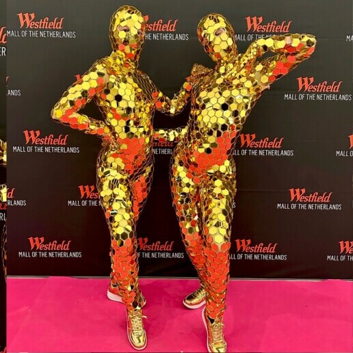 Danser Beesd  (NL) Dansers: Mirror vrouw goud