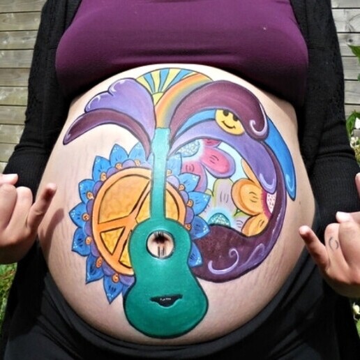 Bellypaint (door Kindergrime Ragna)