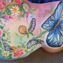 Bellypaint voor babyshower