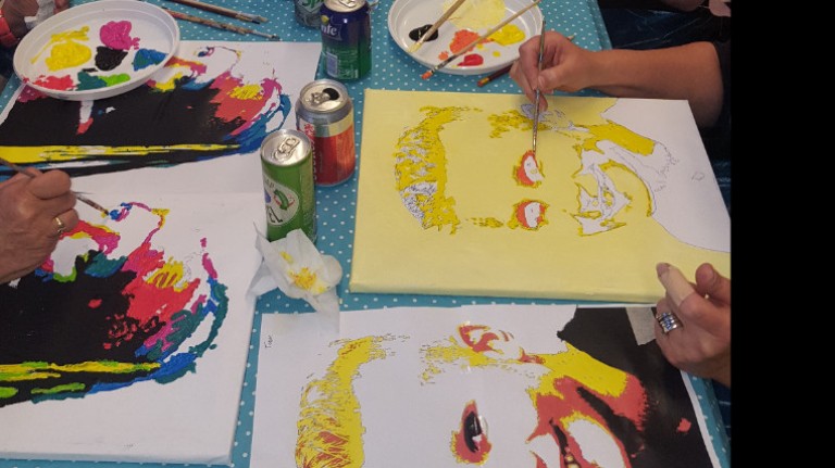 Pop Art Workshop in style of Andy Warhol