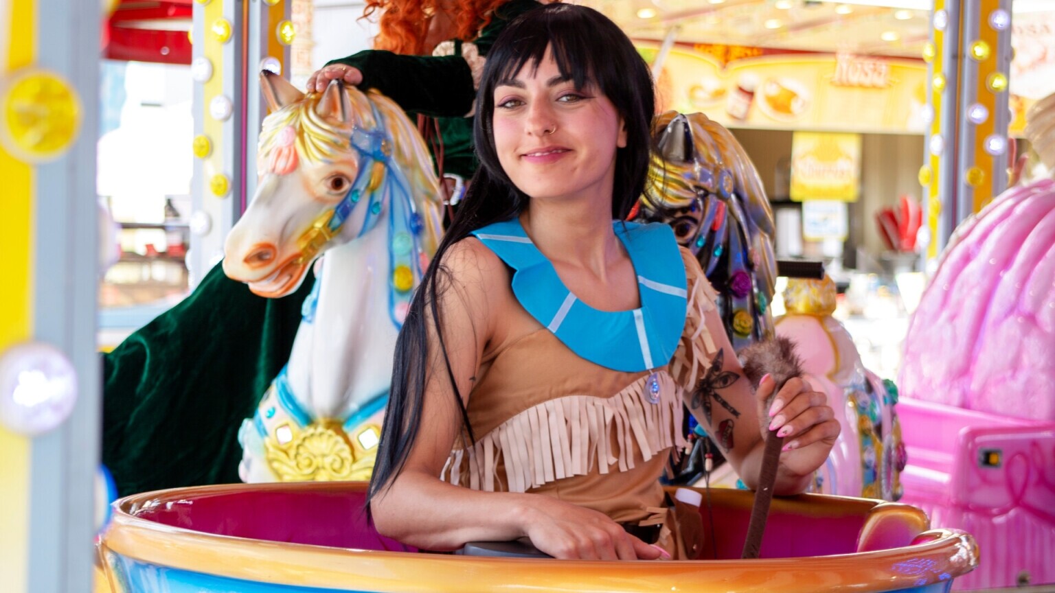 Prinses Pocahontas aan huis
