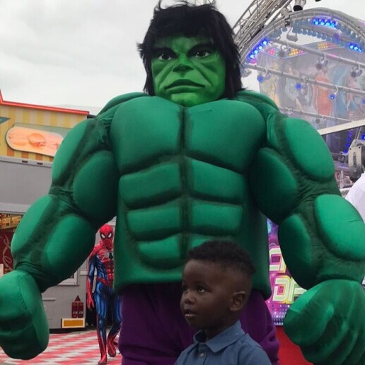 Karakter/Verkleed Deux-Acren  (BE) Meet & greet - Hulk