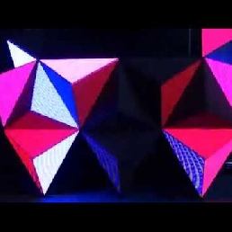 VJ with 3D led video DJ Booth