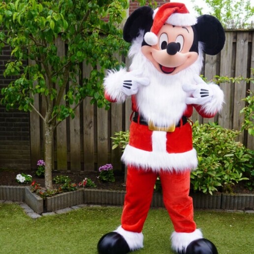 Karakter/Verkleed Almelo  (NL) Mickey Mouse - Kerstmascotte