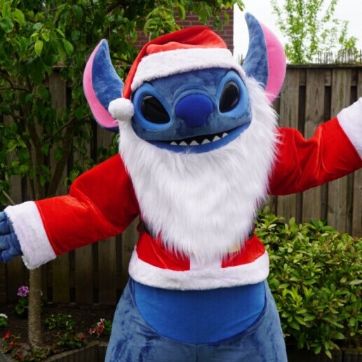 Karakter/Verkleed Almelo  (NL) Stitch - Kerstmascotte