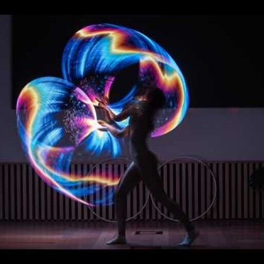 Event show Afferden  (Gelderland)(NL) LED show 'Aurora'