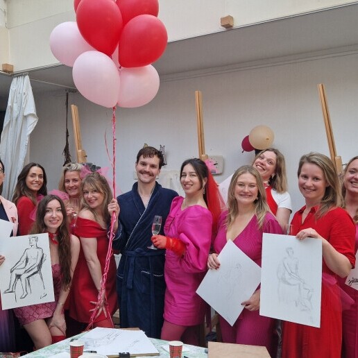 Trainer/Workshop Amsterdam  (NL) Naaktmodel Tekenen: Ontspannen Tekenwork
