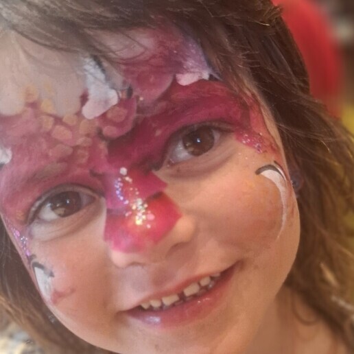 Schminker Maassluis  (NL) Vrolijke schminkjes met glitters