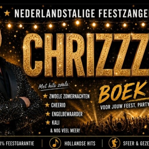 Singer (male) Cuijk  (NL) Party/Hazes, including sound system and singer CHRIZZZ