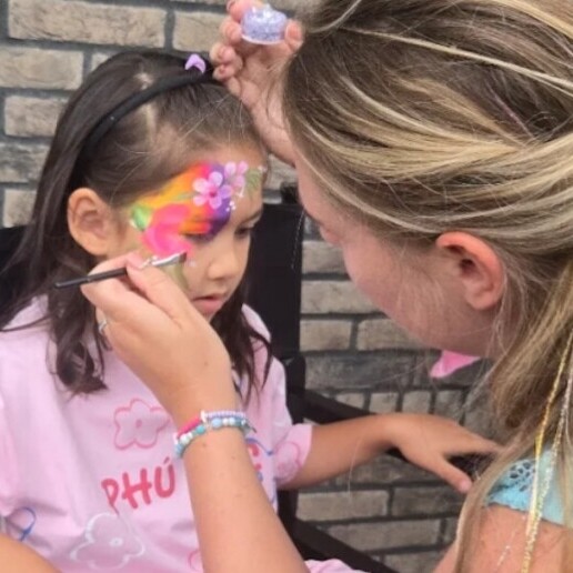 Make-up artist Assendelft  (NL) Face painting Mandy's glitter party